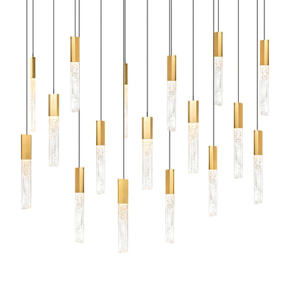 Greta Chandeliers Brass Finish LED 48in