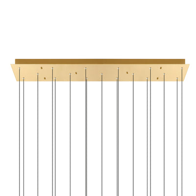 Greta Chandeliers Brass Finish LED 48in