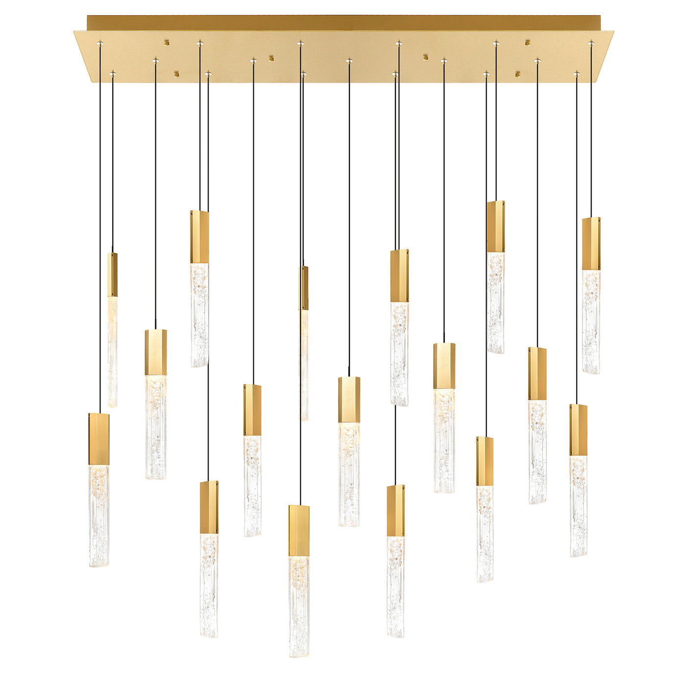 Greta Chandeliers Brass Finish LED 48in