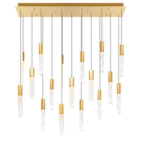 Greta Chandeliers Brass Finish LED 48in