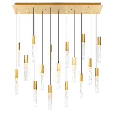 Greta Chandeliers Brass Finish LED 48in