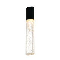Greta Pendants 5in Black LED Metal Light