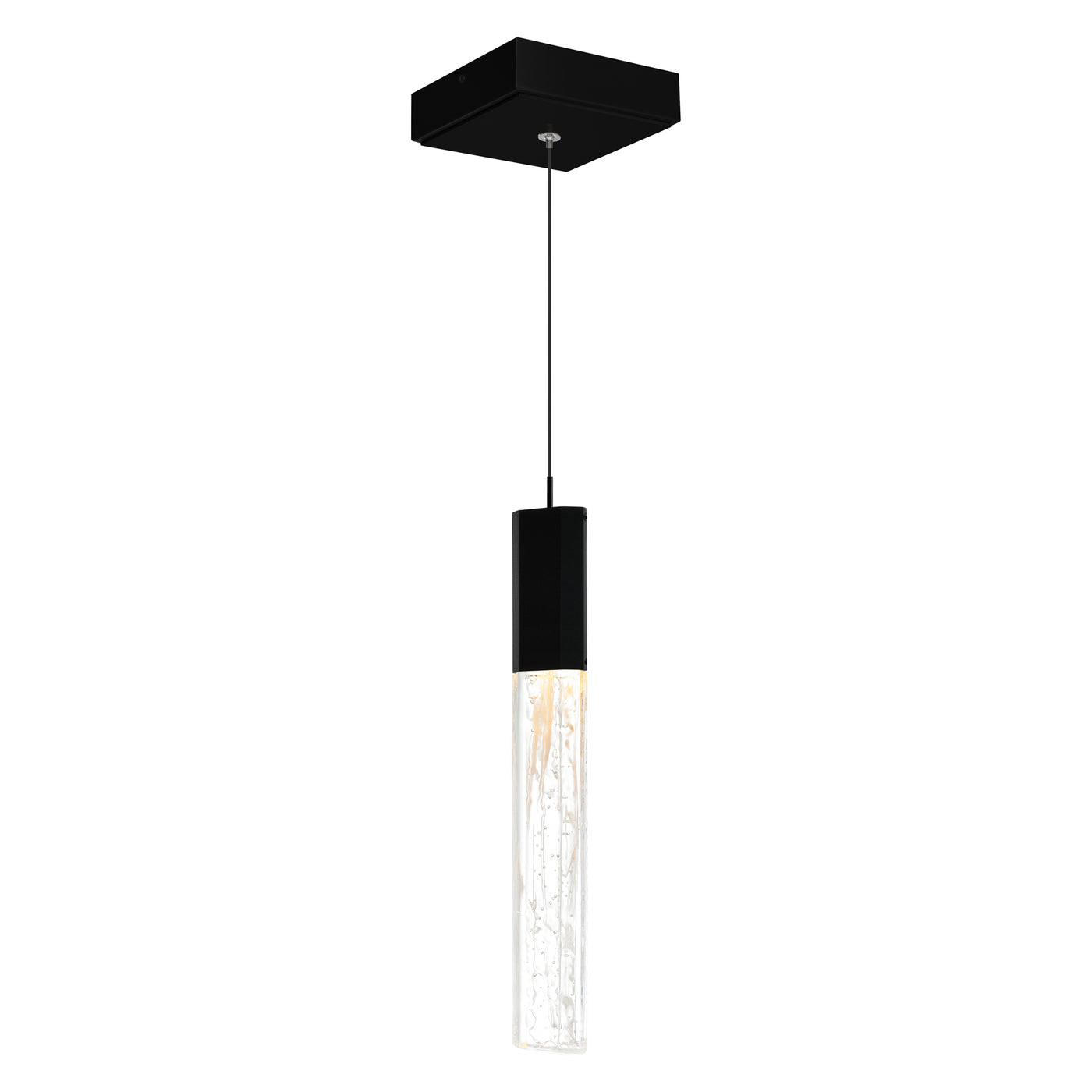 Greta Pendants 5in Black LED Metal Light