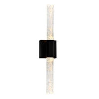 Greta Vanity Lights Integrated LED Black Finish