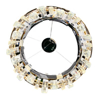 Aya Chandeliers Integrated LED Pearl Black