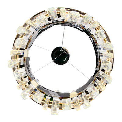 Aya Chandeliers Integrated LED Pearl Black