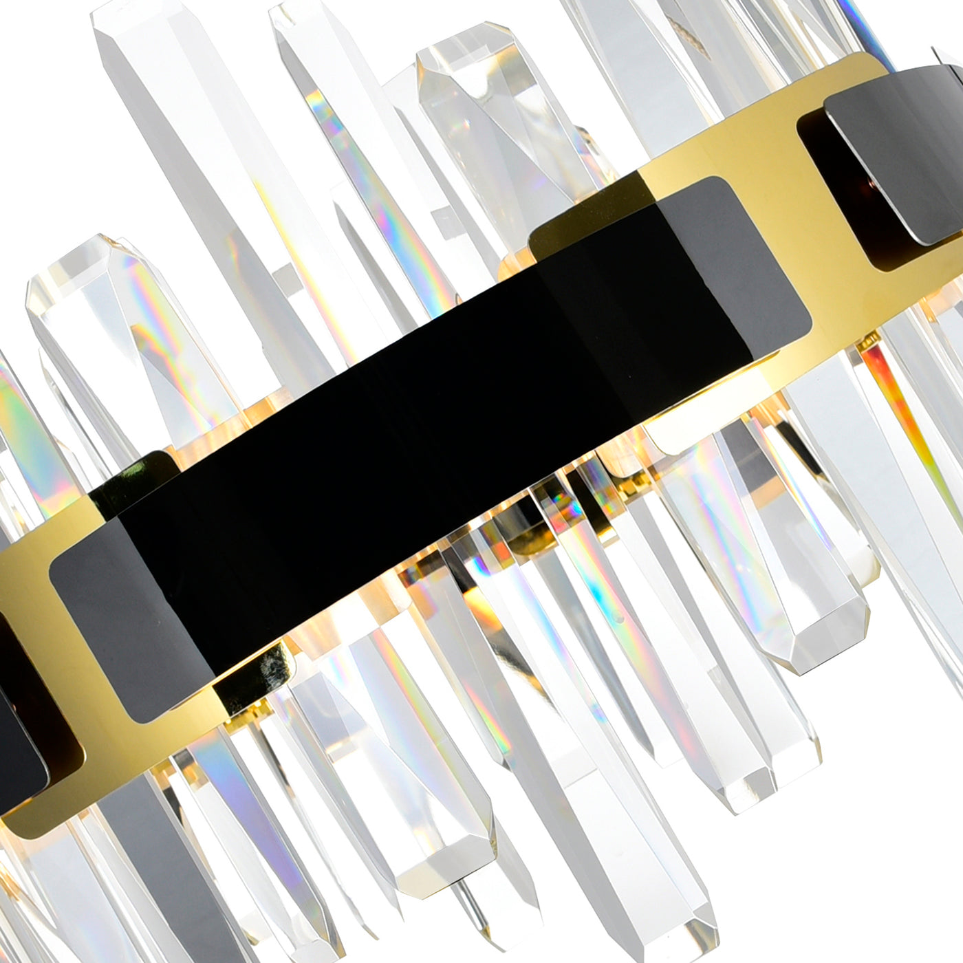 Aya Chandeliers Three Light Pearl Black