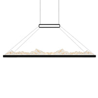 Himalayas Chandeliers LED Black 48in Glass