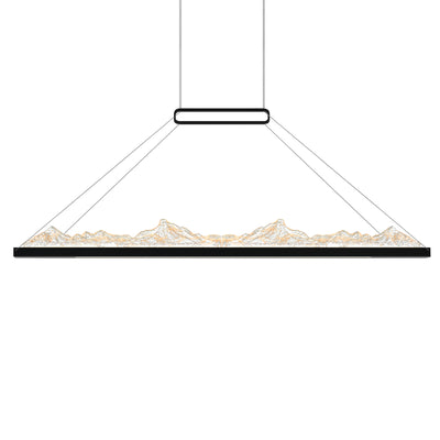 Himalayas Chandeliers LED Black 48in Glass