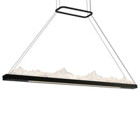Himalayas Chandeliers LED Black 48in Glass