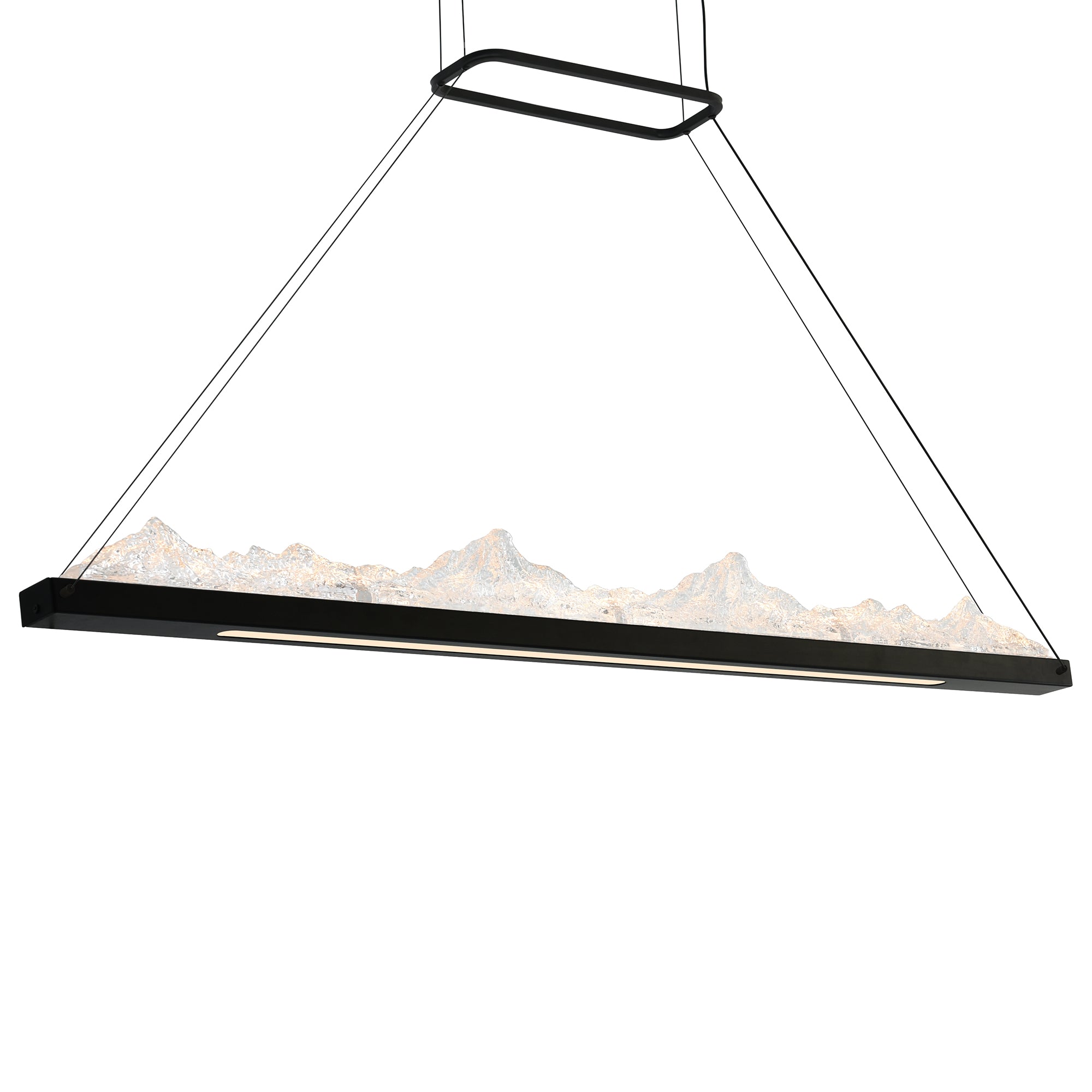 Himalayas Chandeliers LED Black 48in Glass