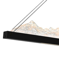 Himalayas Chandeliers LED Black 48in Glass