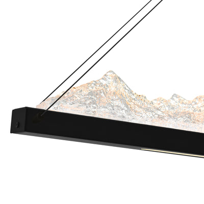 Himalayas Chandeliers LED Black 48in Glass