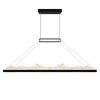 Himalayas Chandeliers LED Black 48in Glass