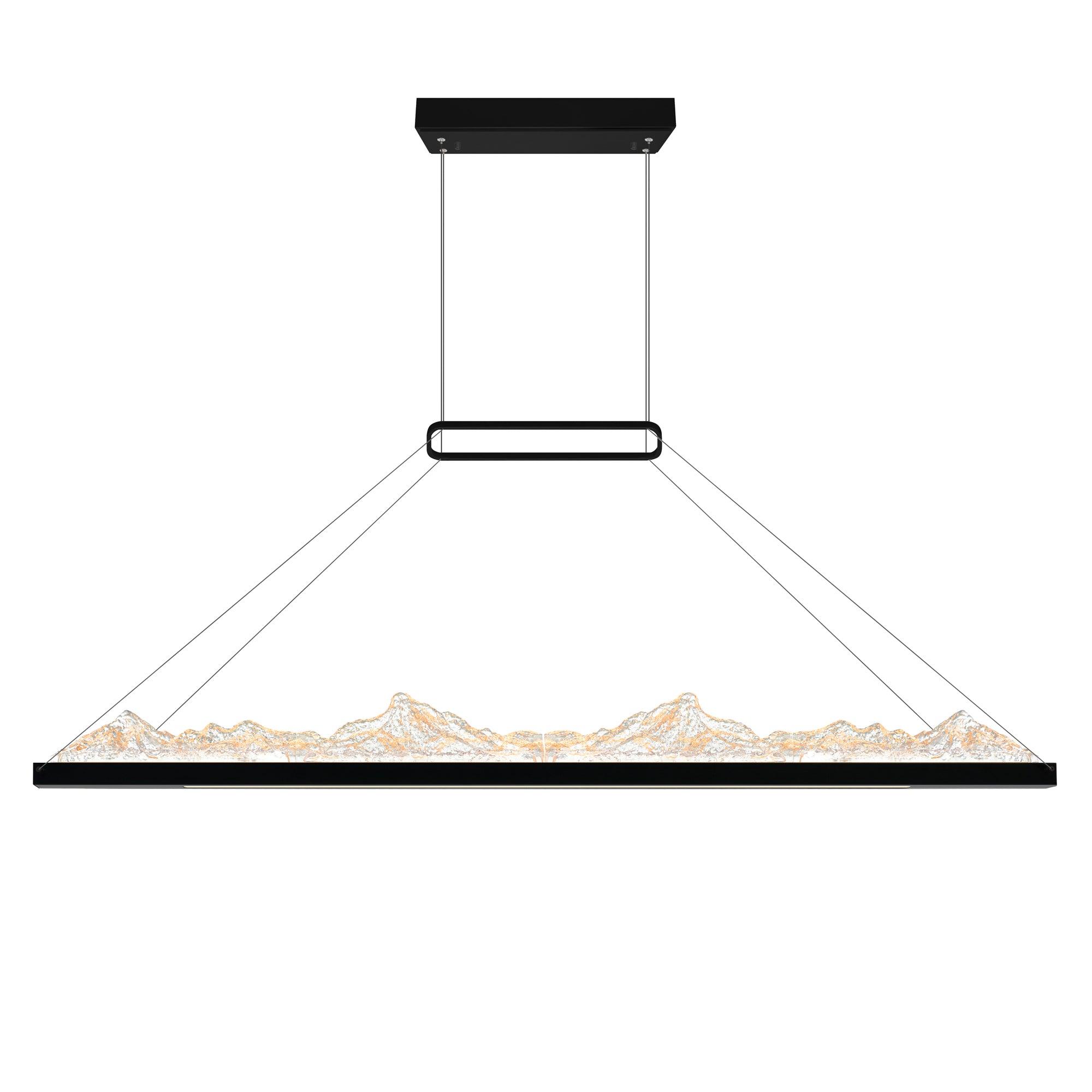 Himalayas Chandeliers LED Black 48in Glass