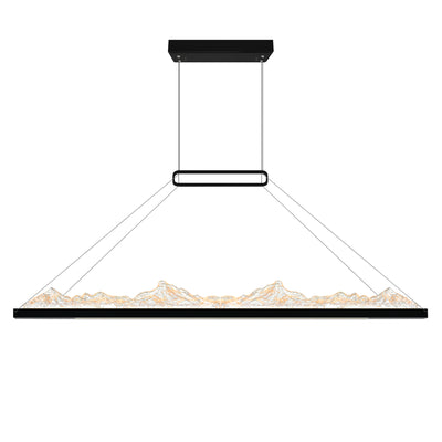 Himalayas Chandeliers LED Black 48in Glass