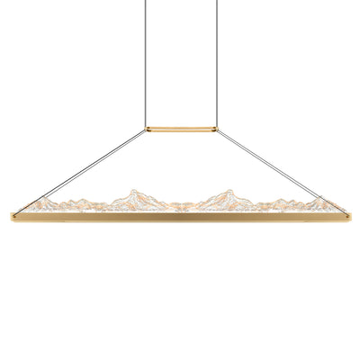 Himalayas Chandeliers Brass Finish LED 48in