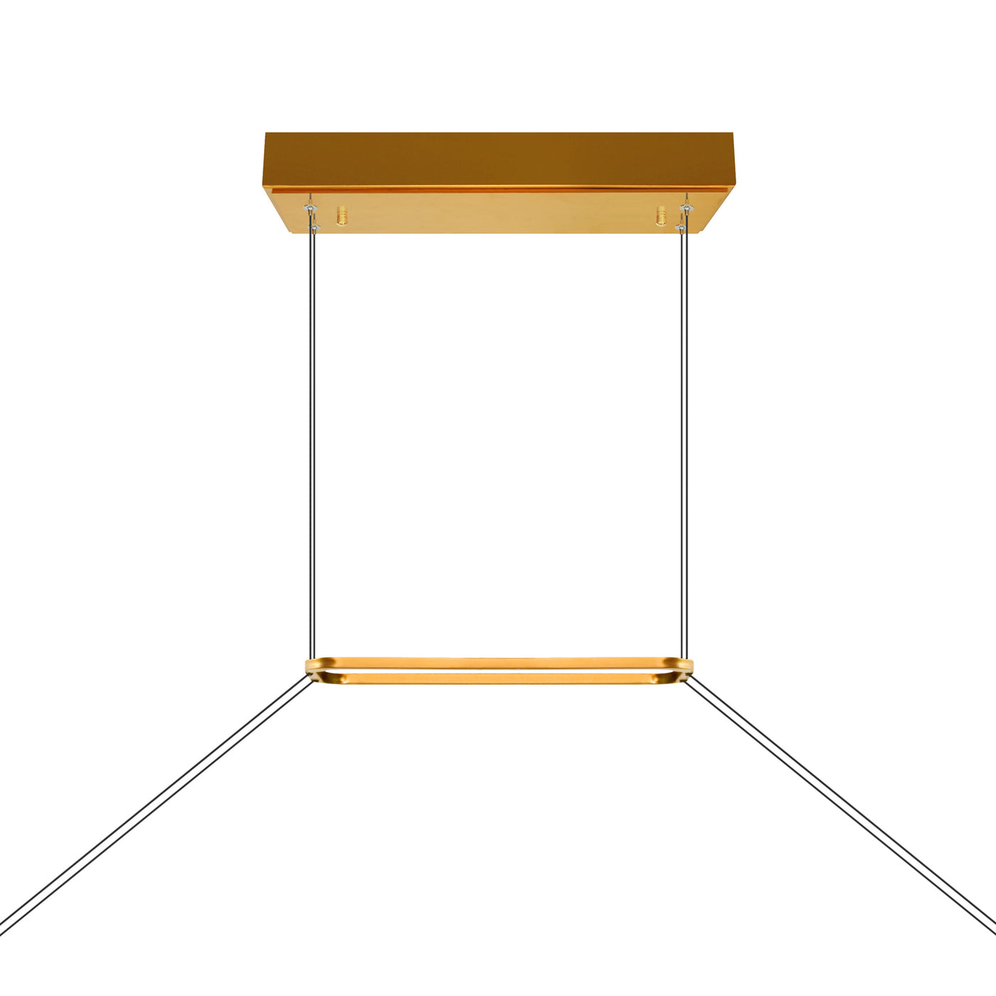 Himalayas Chandeliers Brass Finish LED 48in