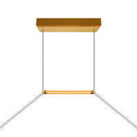 Himalayas Chandeliers Brass Finish LED 48in
