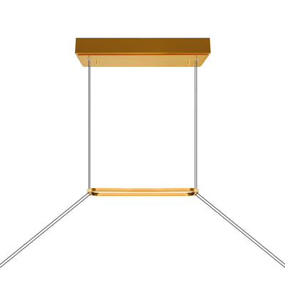 Himalayas Chandeliers Brass Finish LED 48in