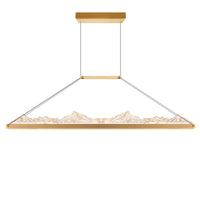 Himalayas Chandeliers Brass Finish LED 48in