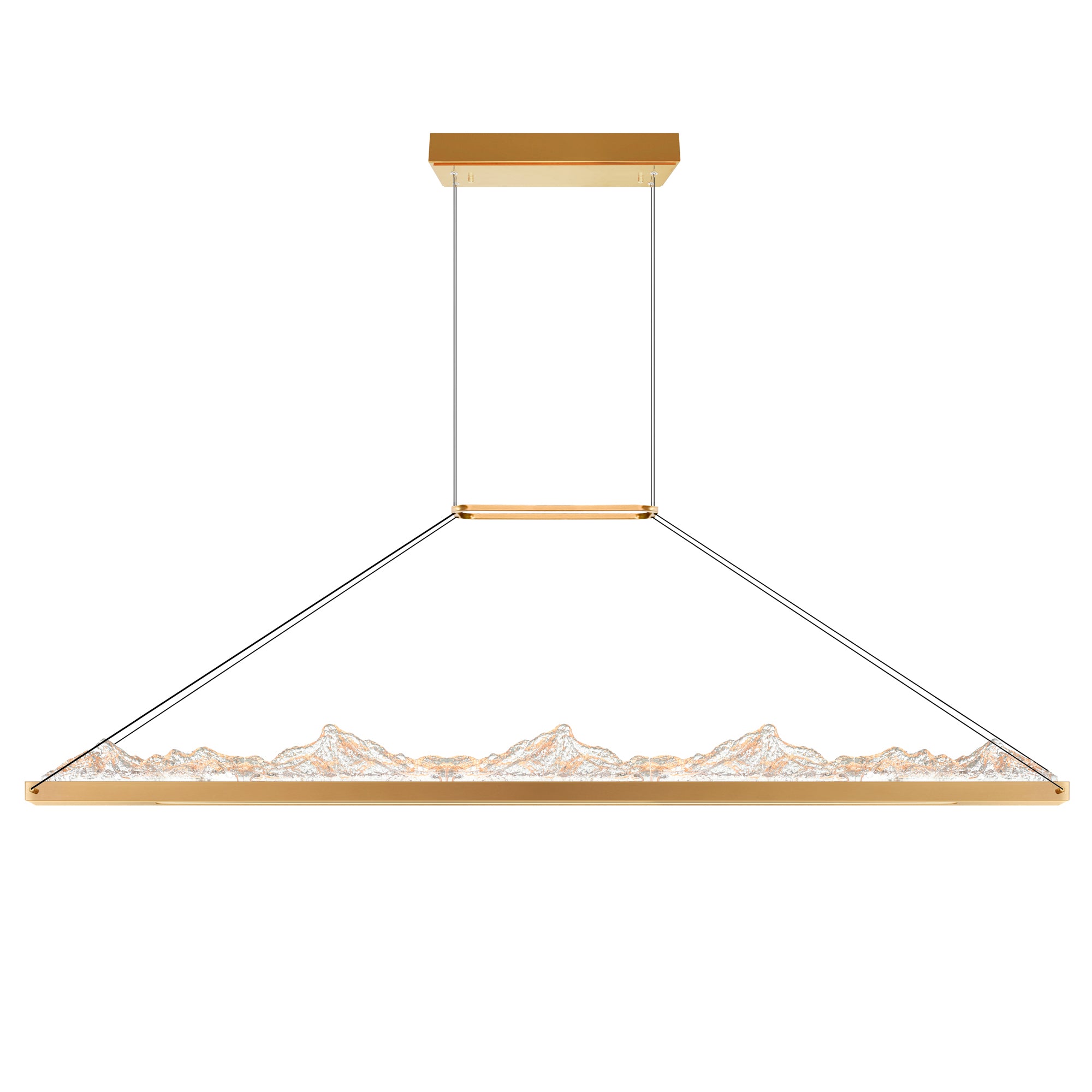 Himalayas Chandeliers Brass 62in LED