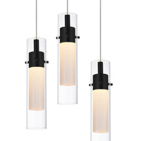 Olinda 37 Light Integrated LED Black Chandelier