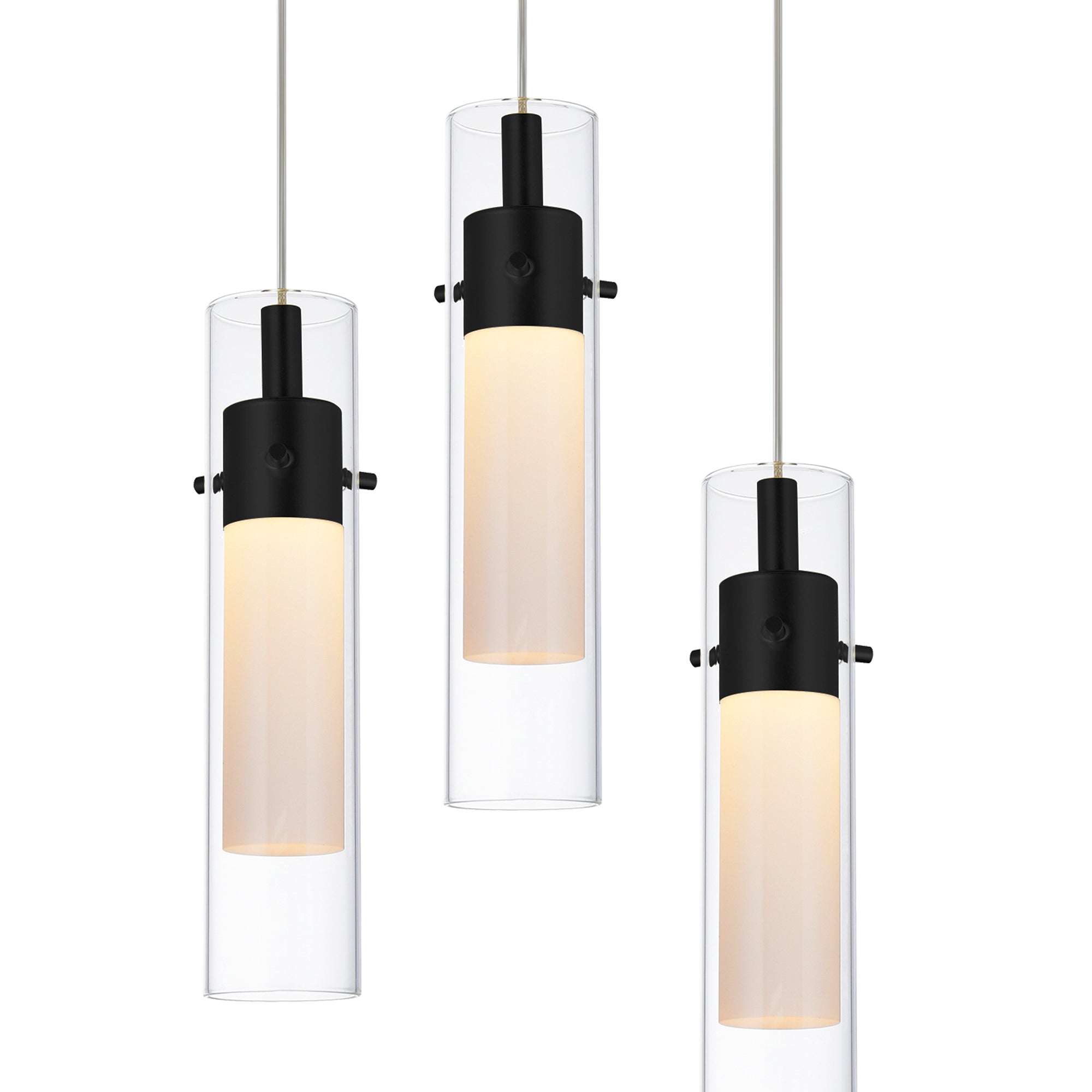 Olinda 37 Light Integrated LED Black Chandelier