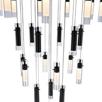 Olinda 37 Light Integrated LED Black Chandelier