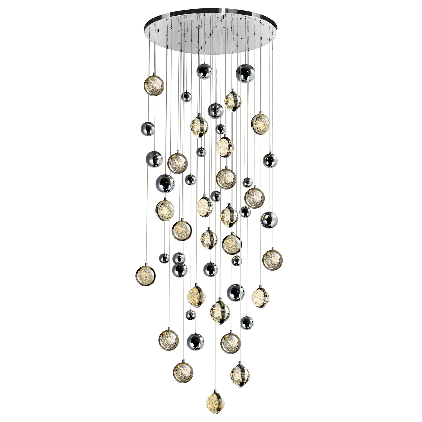 Salvador Chandeliers 23 Lights Polished Nickel