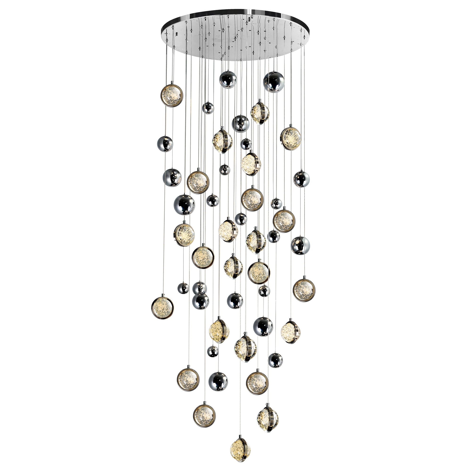 Salvador Chandeliers 23 Lights Polished Nickel
