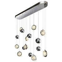Salvador Chandeliers 9 Lights Polished Nickel