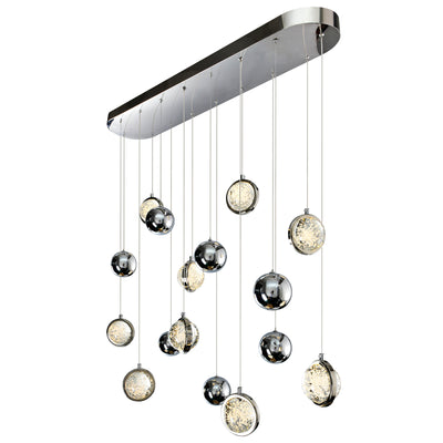 Salvador Chandeliers 9 Lights Polished Nickel