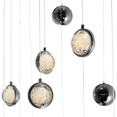 Salvador Chandeliers 9 Lights Polished Nickel