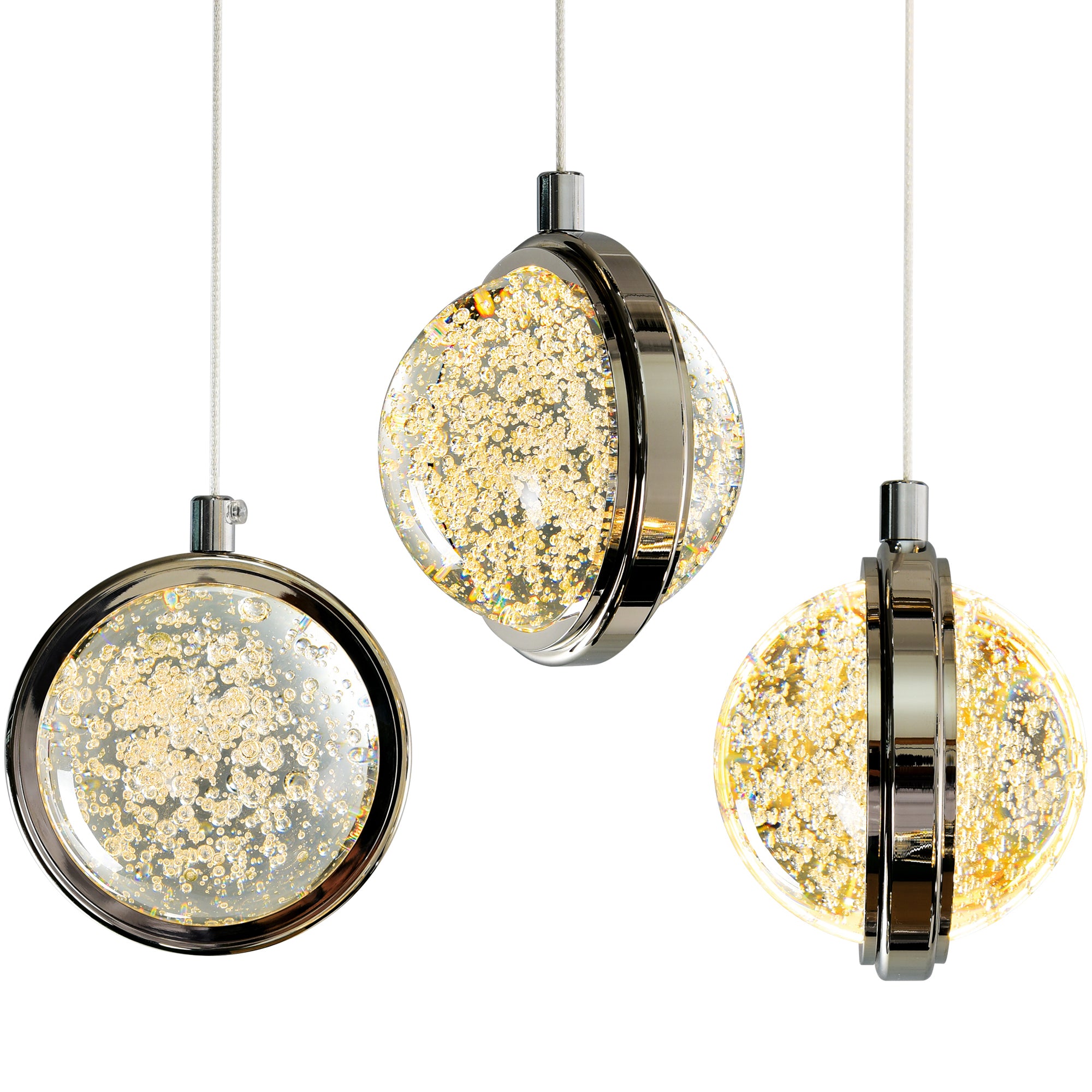 Salvador Chandeliers 9 Lights Polished Nickel