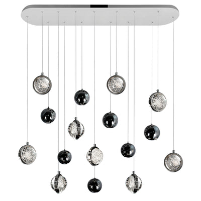 Salvador Chandeliers 9 Lights Polished Nickel