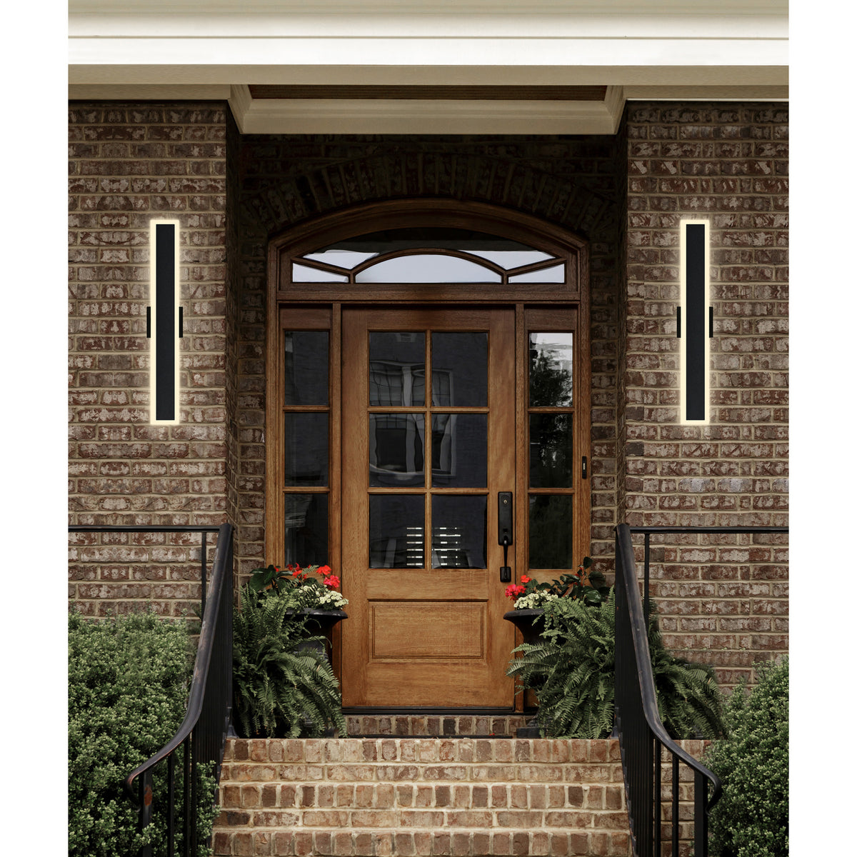 Malibu Outdoor Wall Lights Black Finish