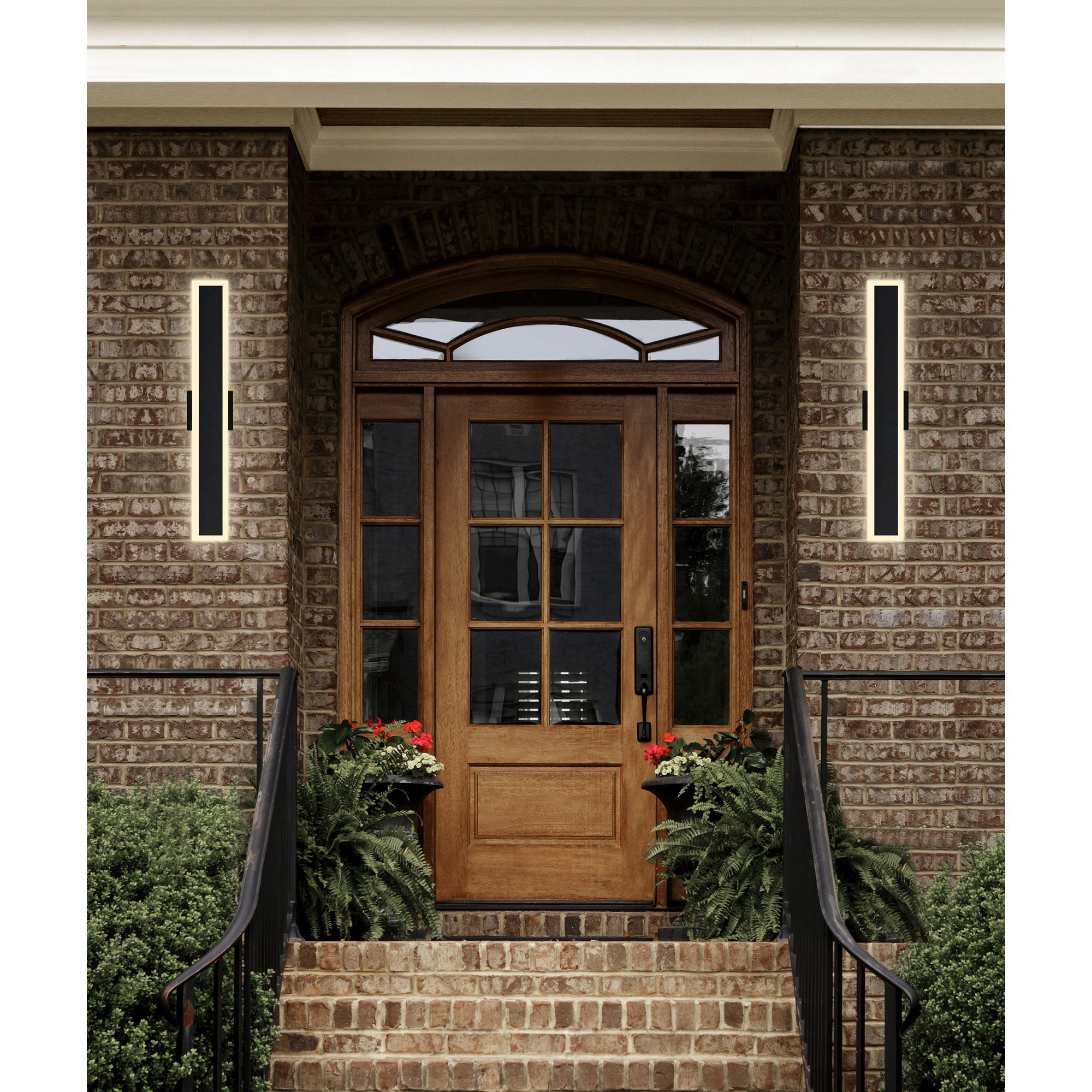 Malibu Outdoor Wall Lights Black Finish