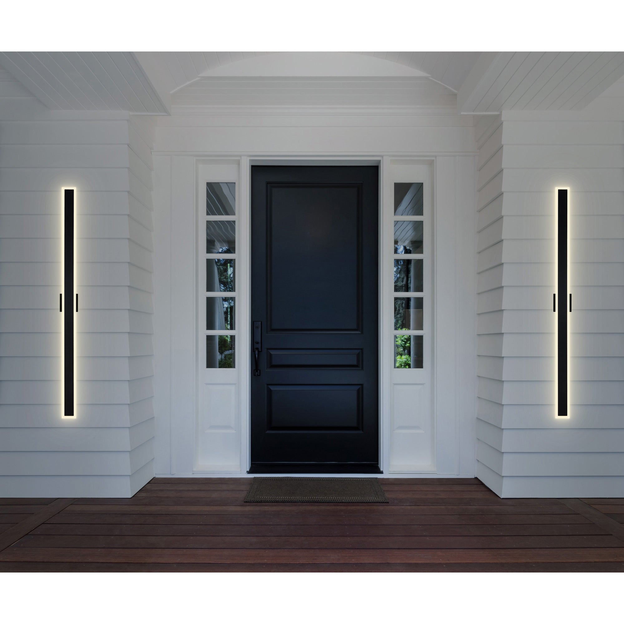 Malibu Outdoor Wall Lights Black LED 80in