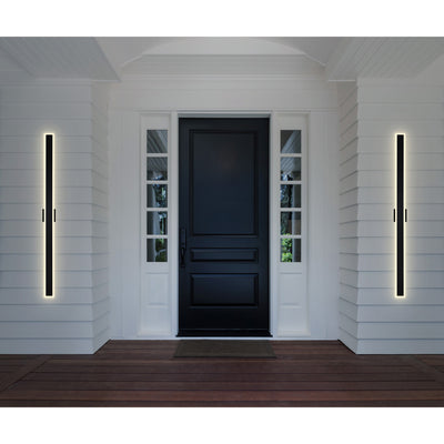 Malibu Outdoor Wall Lights Black LED 80in