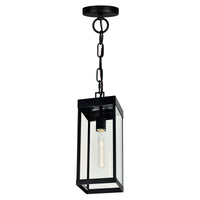 Windsor Outdoor Hanging Lights Black 1 Light