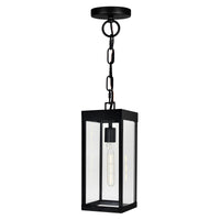 Windsor Outdoor Hanging Lights Black 1 Light