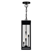 Windsor Outdoor Hanging Lights Black 4 Lights