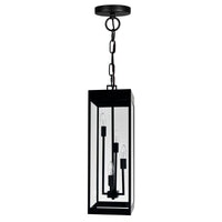 Windsor Outdoor Hanging Lights Black 4 Lights
