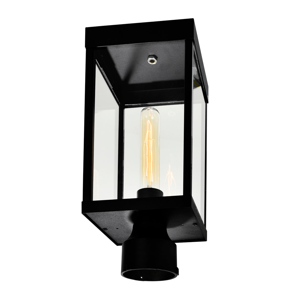 Windsor Outdoor Lantern Heads Black 1 Light