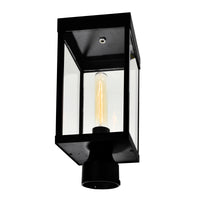 Windsor Outdoor Lantern Heads Black 1 Light