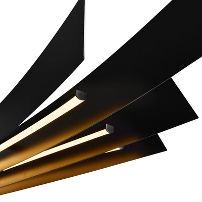 Candora Chandeliers Black 50in LED