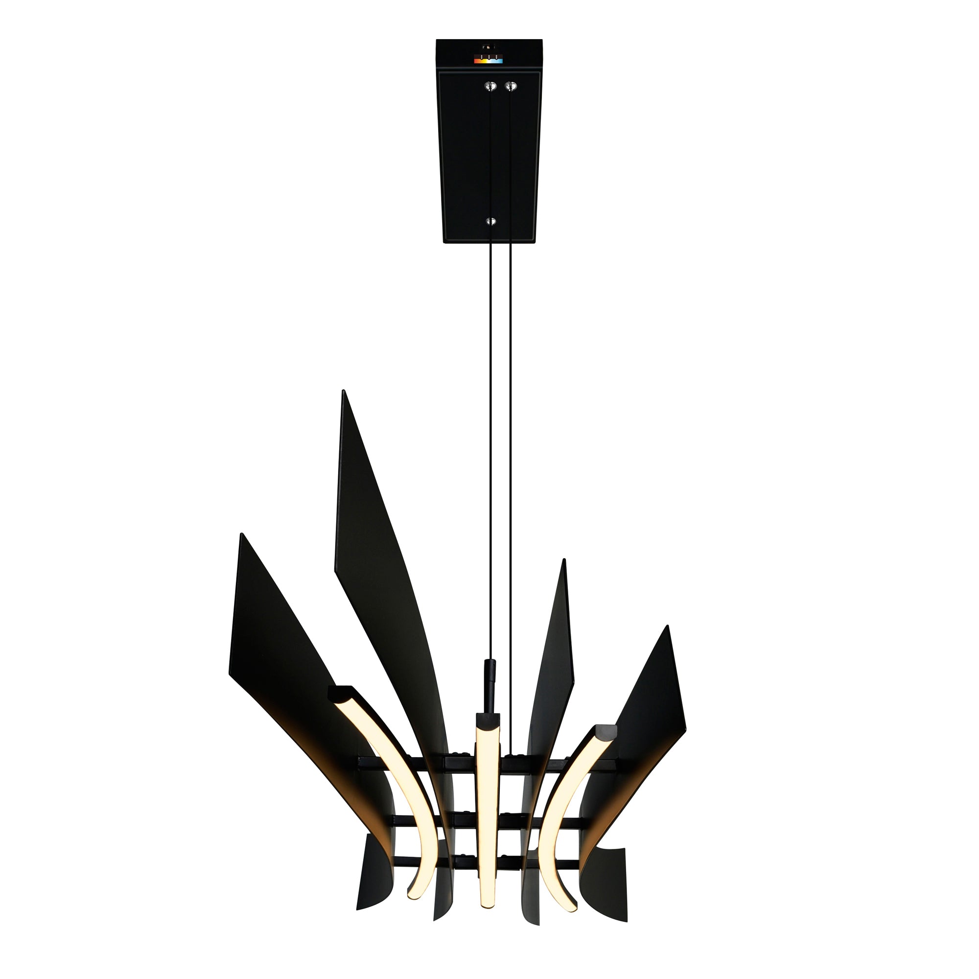 Candora Chandeliers 72in Black 36 Watts