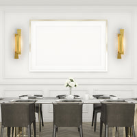Candora Vanity Lights 24 Inch Brass Integrated