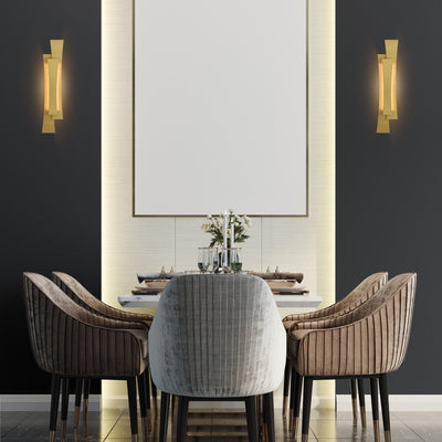Candora Vanity Lights 24 Inch Brass Integrated
